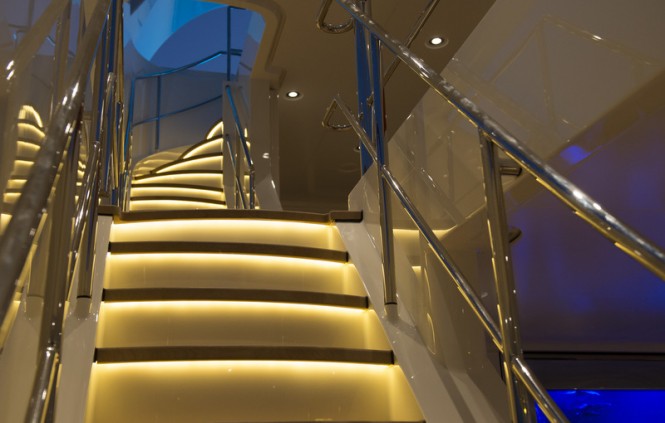 Aboard Nassima superyacht