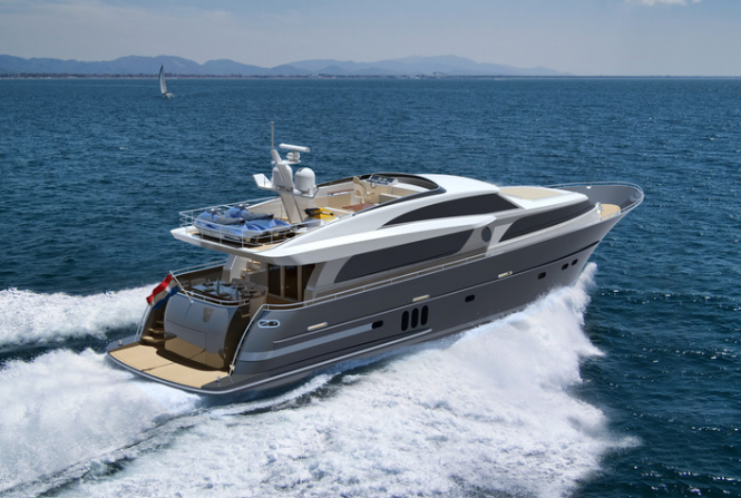Aft view of the motor yacht Continental III - Image courtesy of Wim van der Valk
