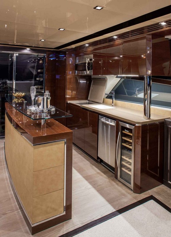 Cheoy Lee yacht Alpha 76 Flybridge - Galley