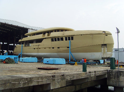 Hull Test of the 44m Superyacht Green Voyager by Kingship