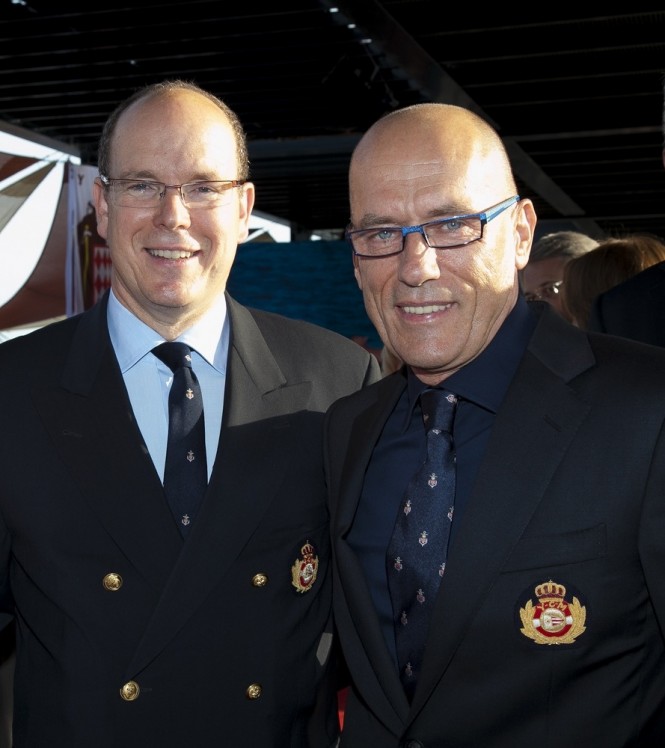 Igor Simcic and Prince Albert II - Photo credit: Yacht Club de Monaco/Franck Terlin