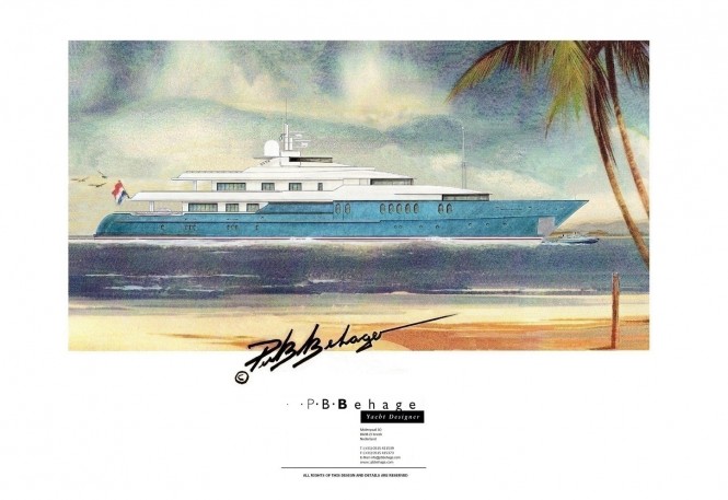 Latest 62m motor yacht Philander concept by P.B. Behage