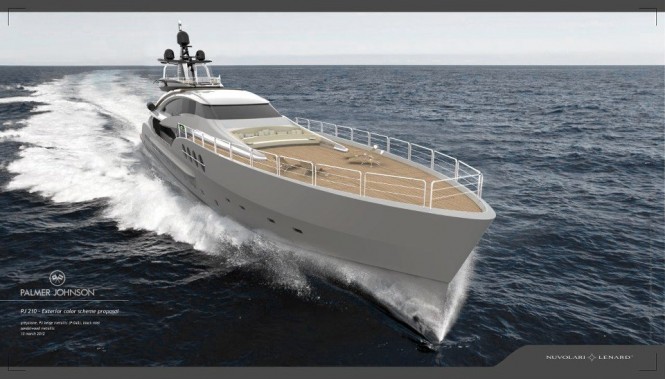 Palmer Johnson Project Stimulus - PJ 210 yacht entirely designed by Nuvolari Lenard - Image courtesy of Nuvolari Lenard