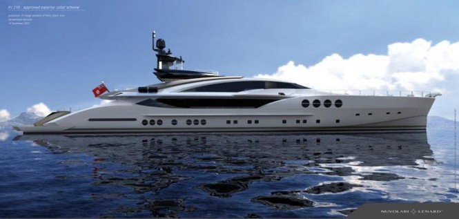 Palmer Johnson superyacht PJ 210 designed by Nuvolari Lenard Design inside-out - Image courtesy of Nuvolari Lenard