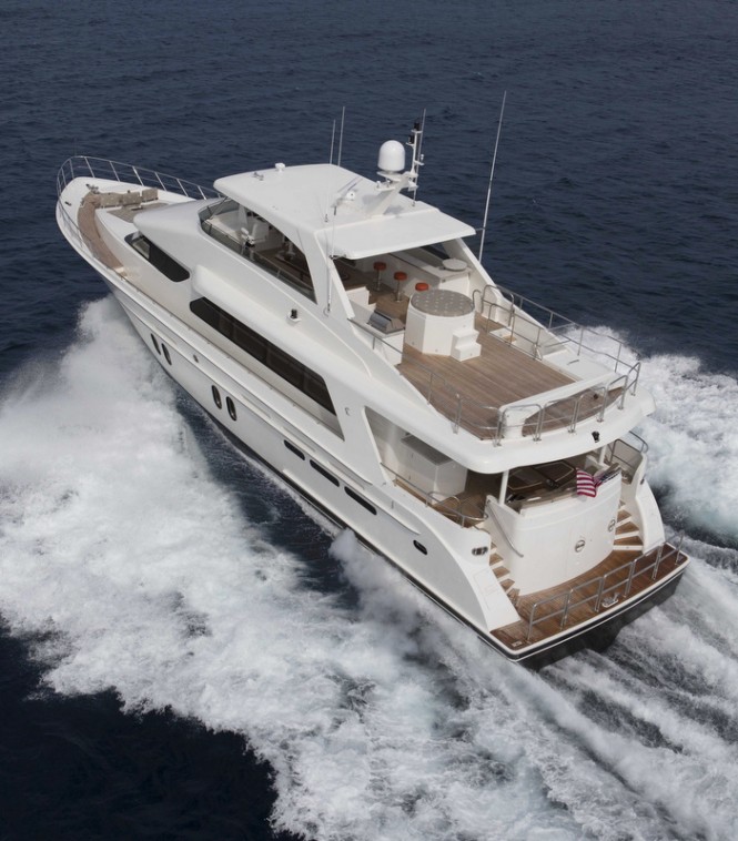 Superyacht Bravo 88' - rear view
