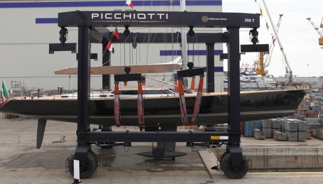 31 m sailing yacht Xnoi by Perini Navi at launch