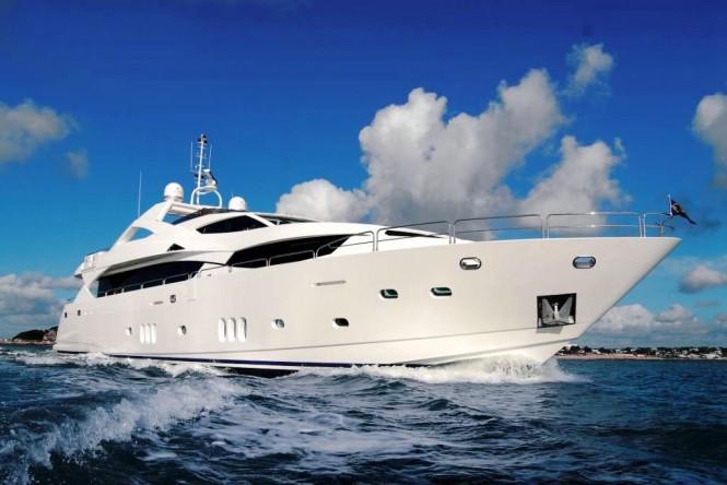 34 m luxury charter yacht JIVA built by Sunseeker