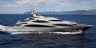 47 m Benetti Yacht with interior design by Rhoades Young