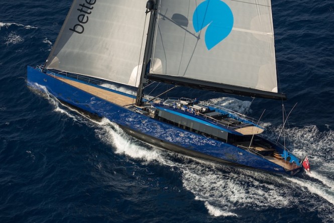50 m Wally Better Place superyacht - Photo by Gilles Martin-Raget
