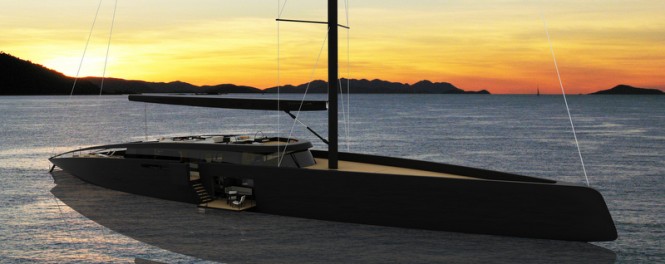 53m luxury sailing yacht Gotha concept by Paolo Giordano and Stefania Vecchi