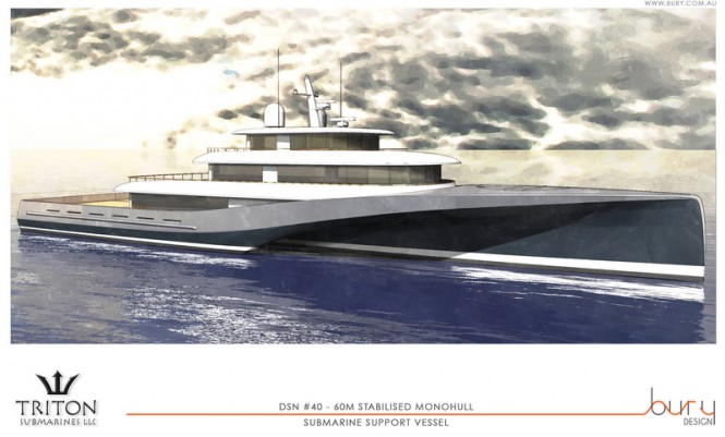 60m Bury submarine support vessel concept