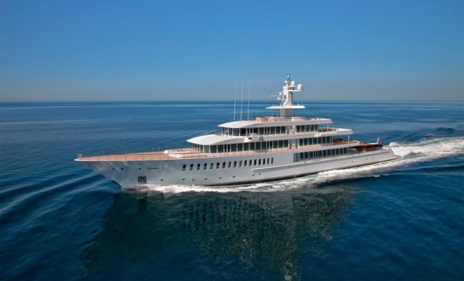 88 m Feadship mega yacht Musashi - Image courtesy of Sinot Yacht Design