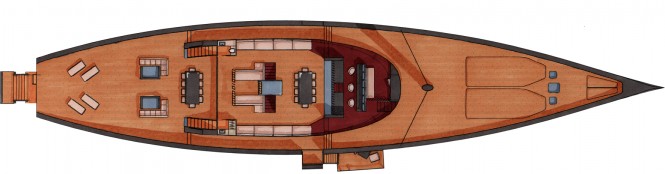 Gotha yacht design - Main Deck