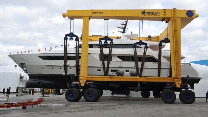 Launch of the Sanlorenzo SD122 superyacht Alchemist Too