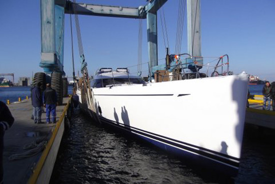 Launch of the first Oyster 125 sailing yacht Twilight