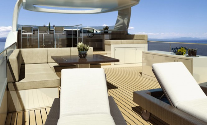 Luxury motor yacht P1104 designed by Mulder Design - Exterior
