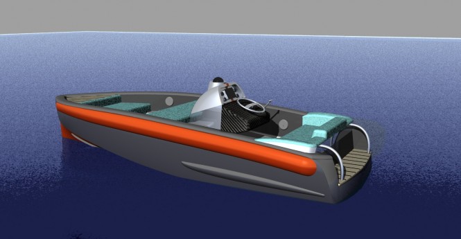 Magnificent 11 XP yacht tender - aft view