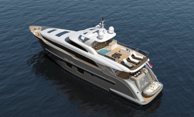 Monte Fino 32m RPH superyacht P1104 - view from above