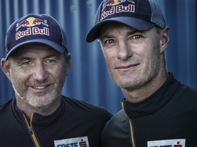 Roman Hagara (l) and Hans-Peter Steinacher (r), Sports Directors for the Red Bull Youth America's Cup© Balazs Gardi / Red Bull content pool