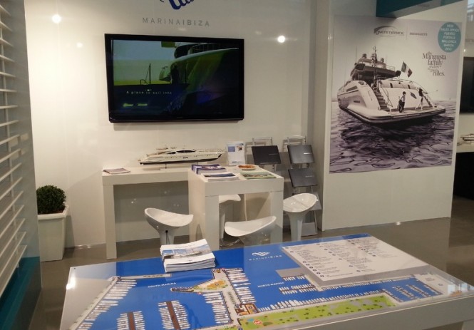 Stand of Marina Ibiza and Overmarine Group Mangusta at boot Dusseldorf 2012