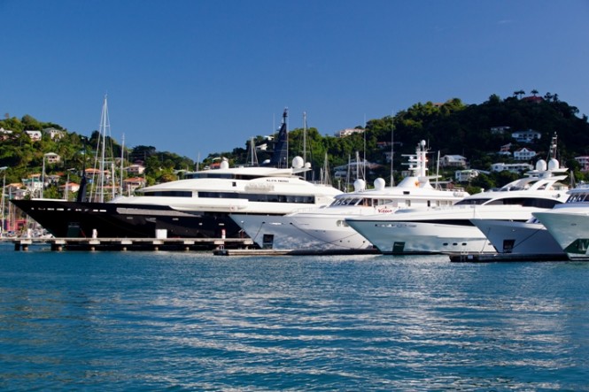 Superyachts at Port Louis Marina