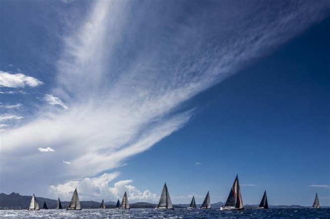 Blue skies welcome the Swan Fleet in Porto Cervo - Photo by Rolex Carlo Borlenghi