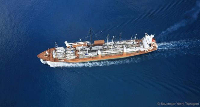 Departure from St. Thomas - Photo credit Sevenstar Yacht Transport