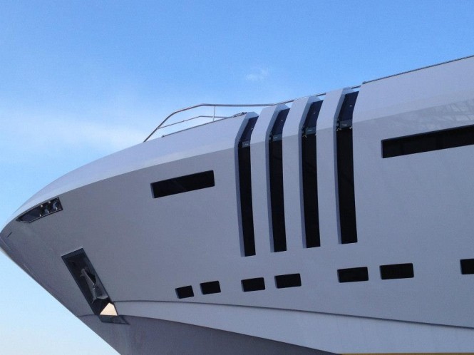 Detail of the luxury yacht VELLMARI by Rossinavi