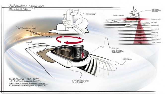 NC 125 superyacht My World design
