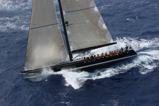 Swan 90 superyacht Nefertiti competing in RORC Caribbean 600 2013