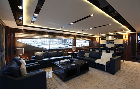 Princess 98 Superyacht - Saloon