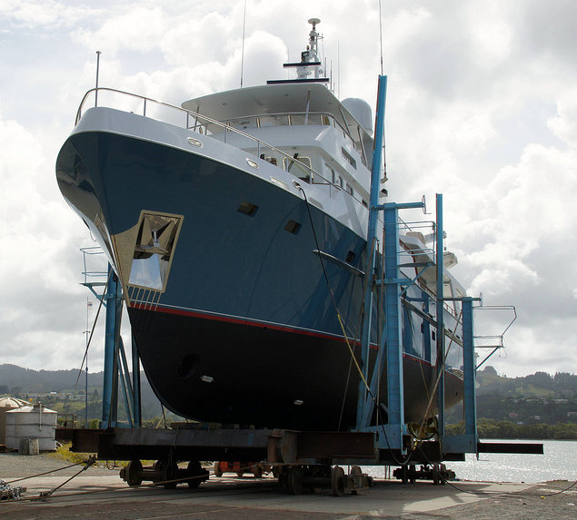 Re-launch of Maverick superyacht