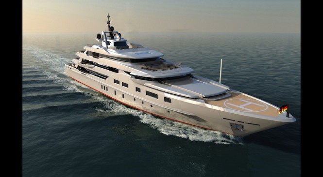 Super yacht Kaiser-85 by KaiserWerft and Luca Dini