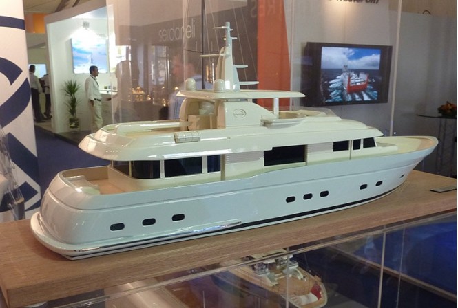 29m superyacht Belle de Jour by Flevo Ship Holland in model form