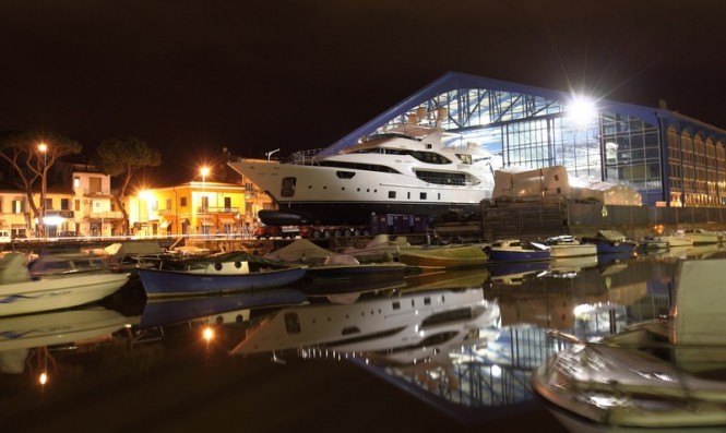 42m superyacht Luna at launch