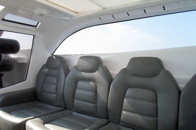 Aboard HTM 825 limo yacht tender