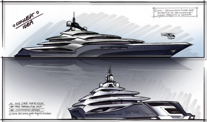 Luxury motor yacht Dash Concept - Design Development