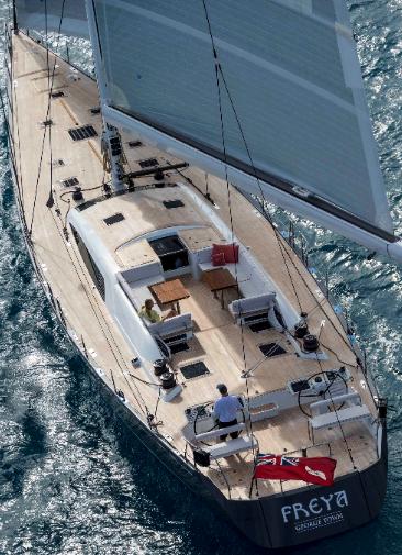 Luxury yacht Freya built by Nautors Swan - Photo credit Nautors Swan Carlo Borlenghi