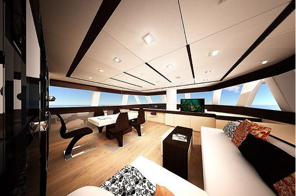Luxury yacht Sunreef 60 LOFT concept - Salon