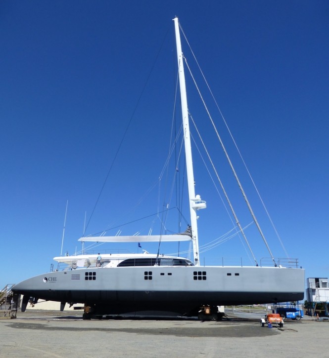 SY 'Che' On Oceania Marine Slipway