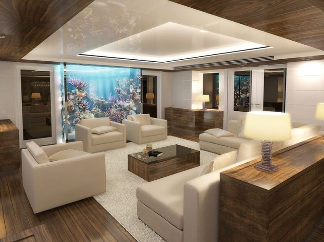 Superyacht Nassima - Lounge Photo credit: VDP Studio
