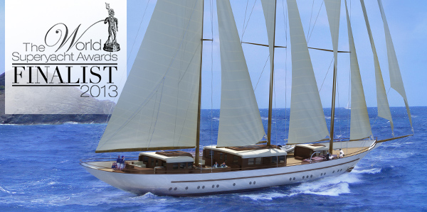 World Superyacht Awards 2013 Finalist - 63m mega yacht Mikhail S. Vorontsov designed by Ken Freivokh