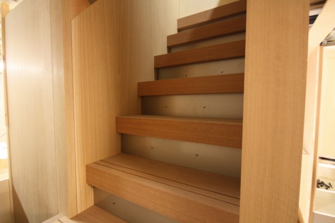 26m superyacht Continental III - Staircase