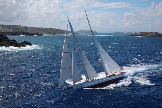 Adela Yacht designed by Dykstra Naval Architects - Winner of St Barths Bucket 2013