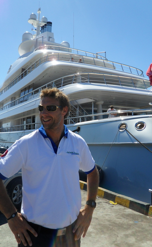 Discover Indonesia Richard Lofthounse on Mayan Queen Yacht at Bali Dock