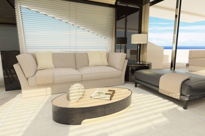 Luxury yacht Azimut 80 - Salon