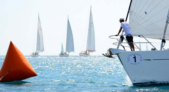 Luxury yachts by Oyster at the Oyster Regatta Grenada 2013 - Photo by Mike Jones