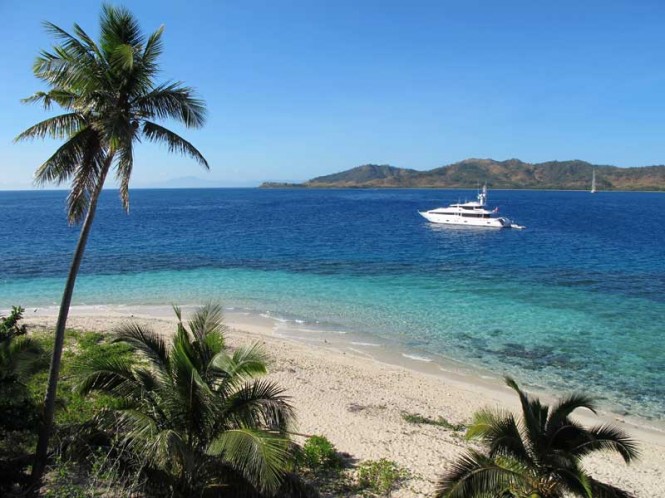 Masteka 2 superyacht in Fiji