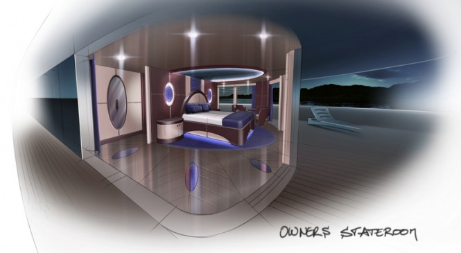Motor yacht Summer design - Owners Stateroom
