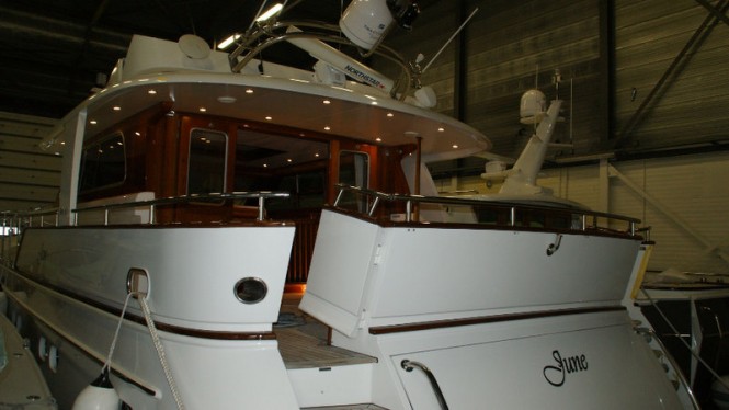 Mulder 70 Wheelhouse Yacht JUNE at new Mulder shipyard